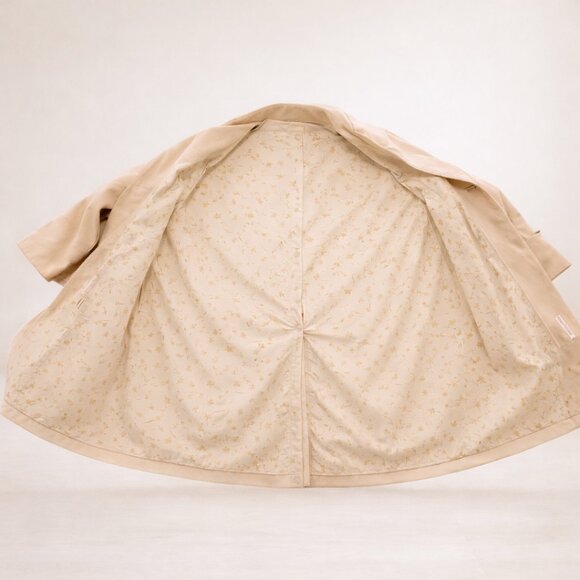 Fleet Street Rainwear Chamois Tan Coat Size M - Picture 4 of 11